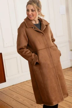 Veste Femme Oakwood Victoria Fur Wool Cognac 507