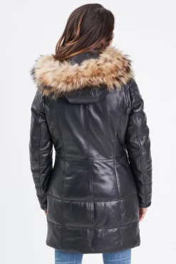 Veste Femme Rose Garden Anouk Hood Lamb Orion Black