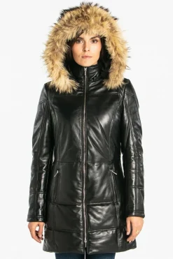 Veste Femme Rose Garden Anouk Hood Lamb Orion Black