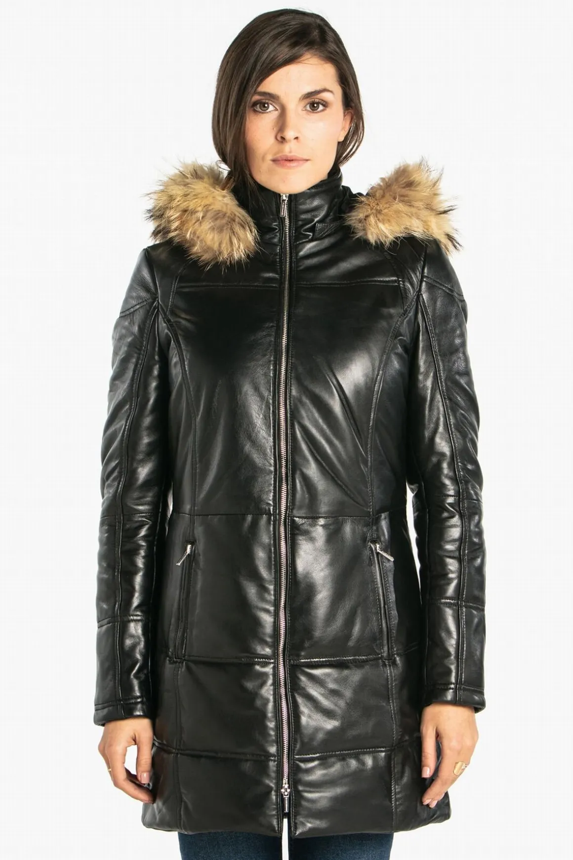 Veste Femme Rose Garden Anouk Hood Lamb Orion Black