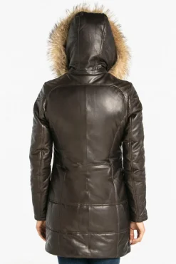 Veste Femme Rose Garden Anouk Hood Lamb Orion Brown
