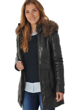 Veste Femme Rose Garden Apene Fur Sheep Aosta Reddish Brown Fourrure Fauve