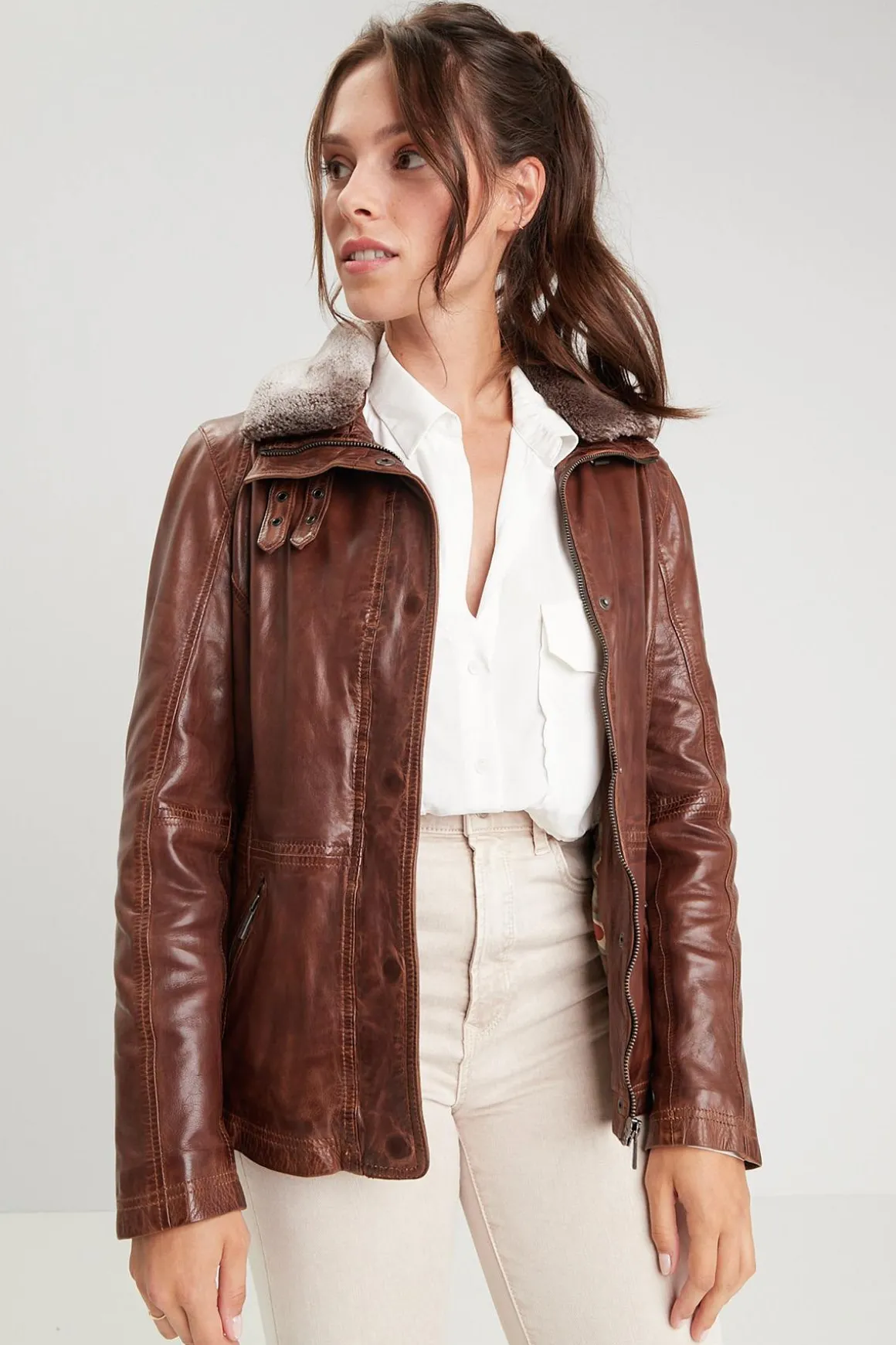 Veste Femme Rose Garden Gemala Sheep Aosta Bison