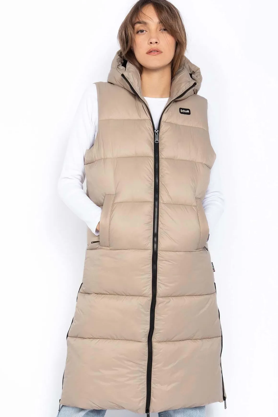 Veste Femme Schott Belstarv2Wrs Beige