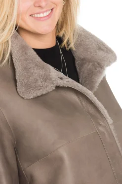 Veste Femme 29Th October Rimmel Velvet Taupe Sans Racoon