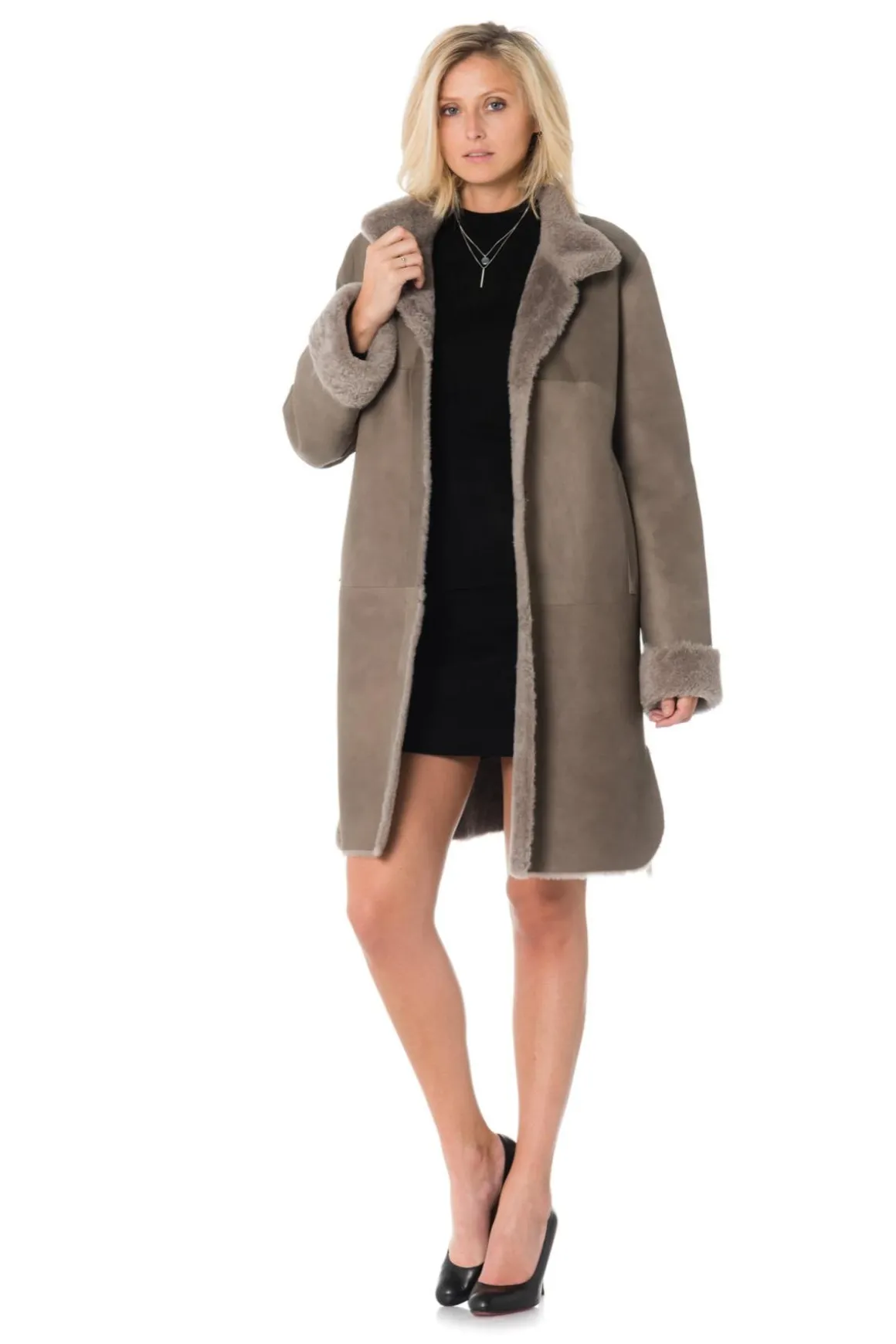 Veste Femme 29Th October Rimmel Velvet Taupe Sans Racoon