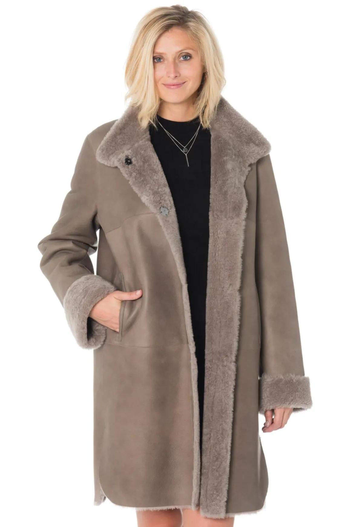 Veste Femme 29Th October Rimmel Velvet Taupe Sans Racoon
