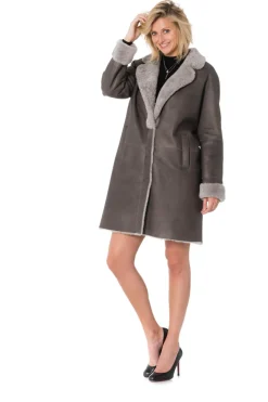 Veste Femme 29Th October Rival Merinos Velvet Chat Grey Zz