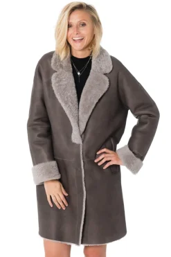 Veste Femme 29Th October Rival Merinos Velvet Chat Grey Zz