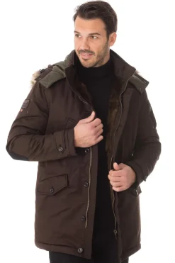 Veste Homme Aeronautica Militare Giaccone Cap Ab1474Ct2007 Nero Zz