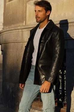Veste Homme Avi Leather Car Coat