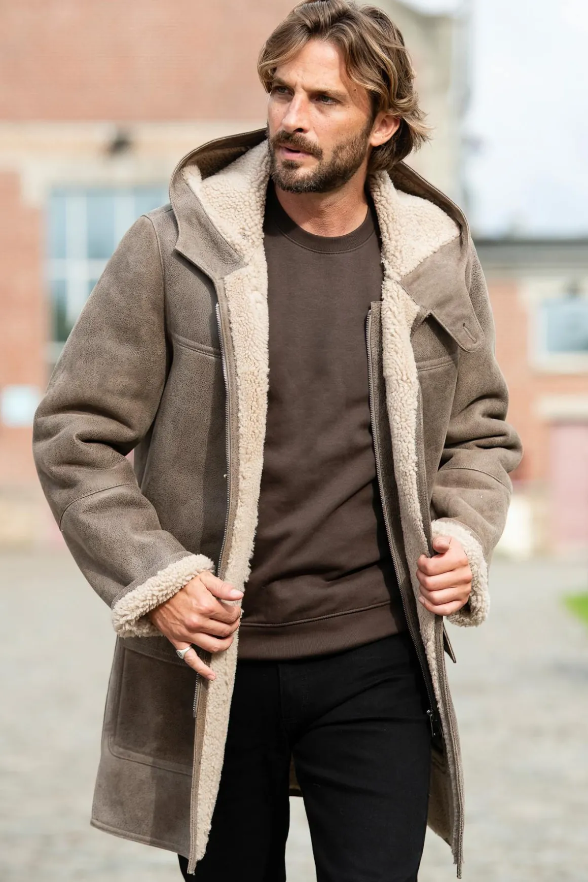 Veste Homme Cityzen Dufflecoat Sable