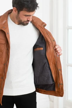 Veste Homme Cityzen Springfield Cognac