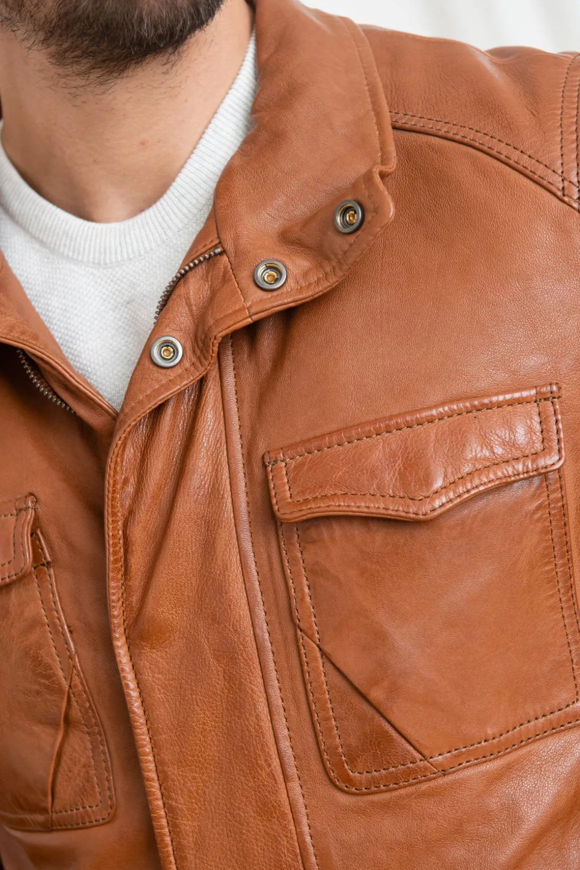 Veste Homme Cityzen Springfield Cognac