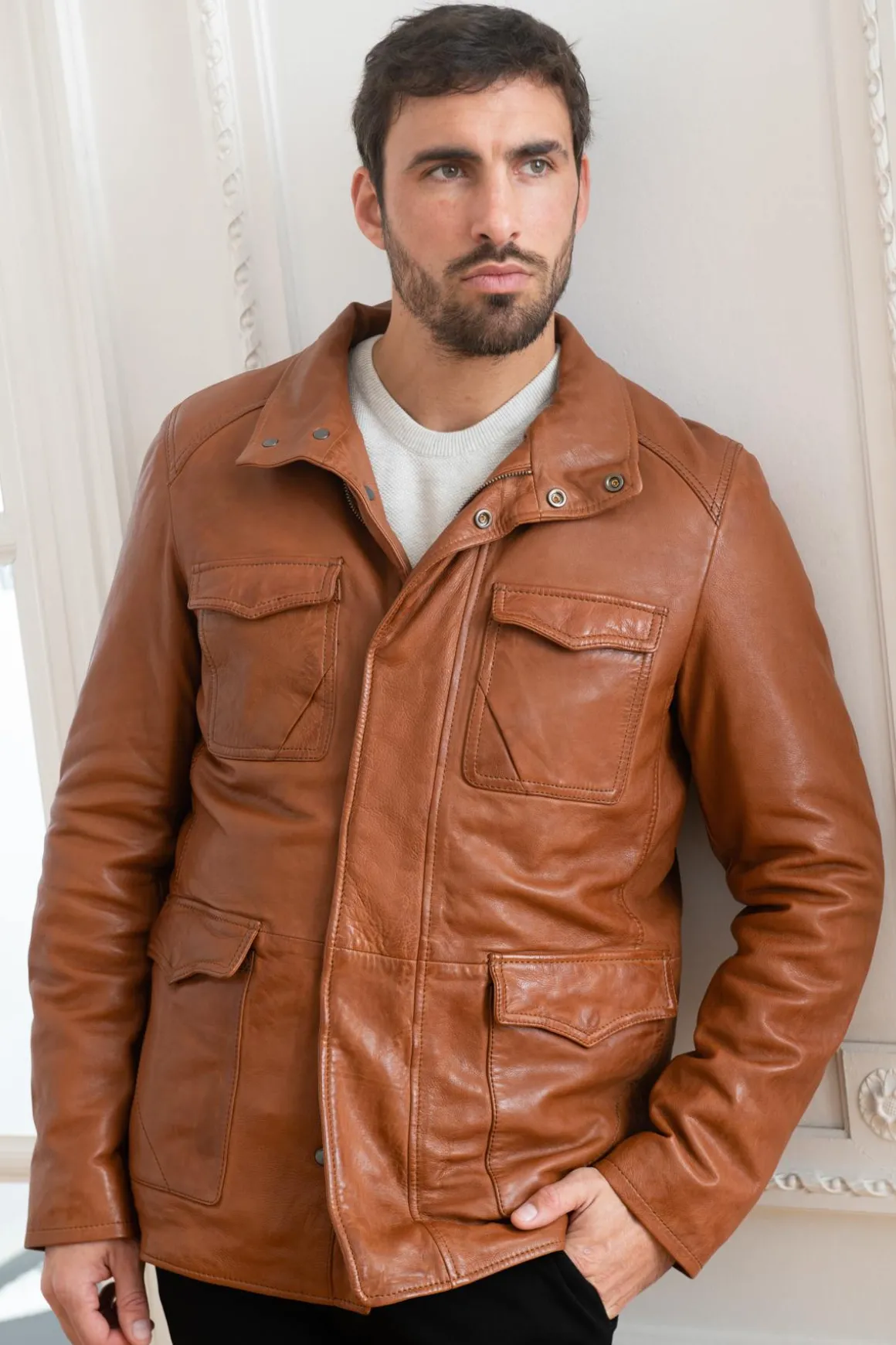 Veste Homme Cityzen Springfield Cognac