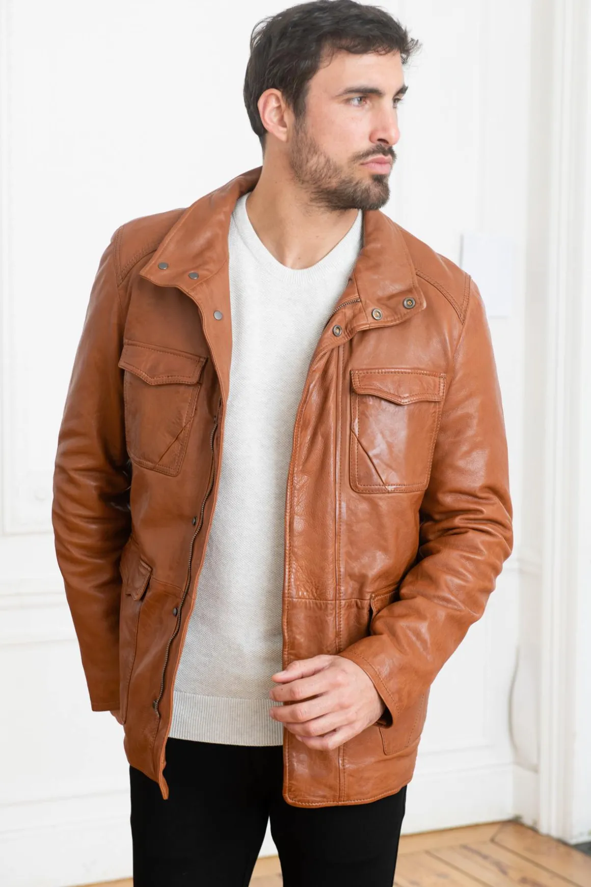 Veste Homme Cityzen Springfield Cognac