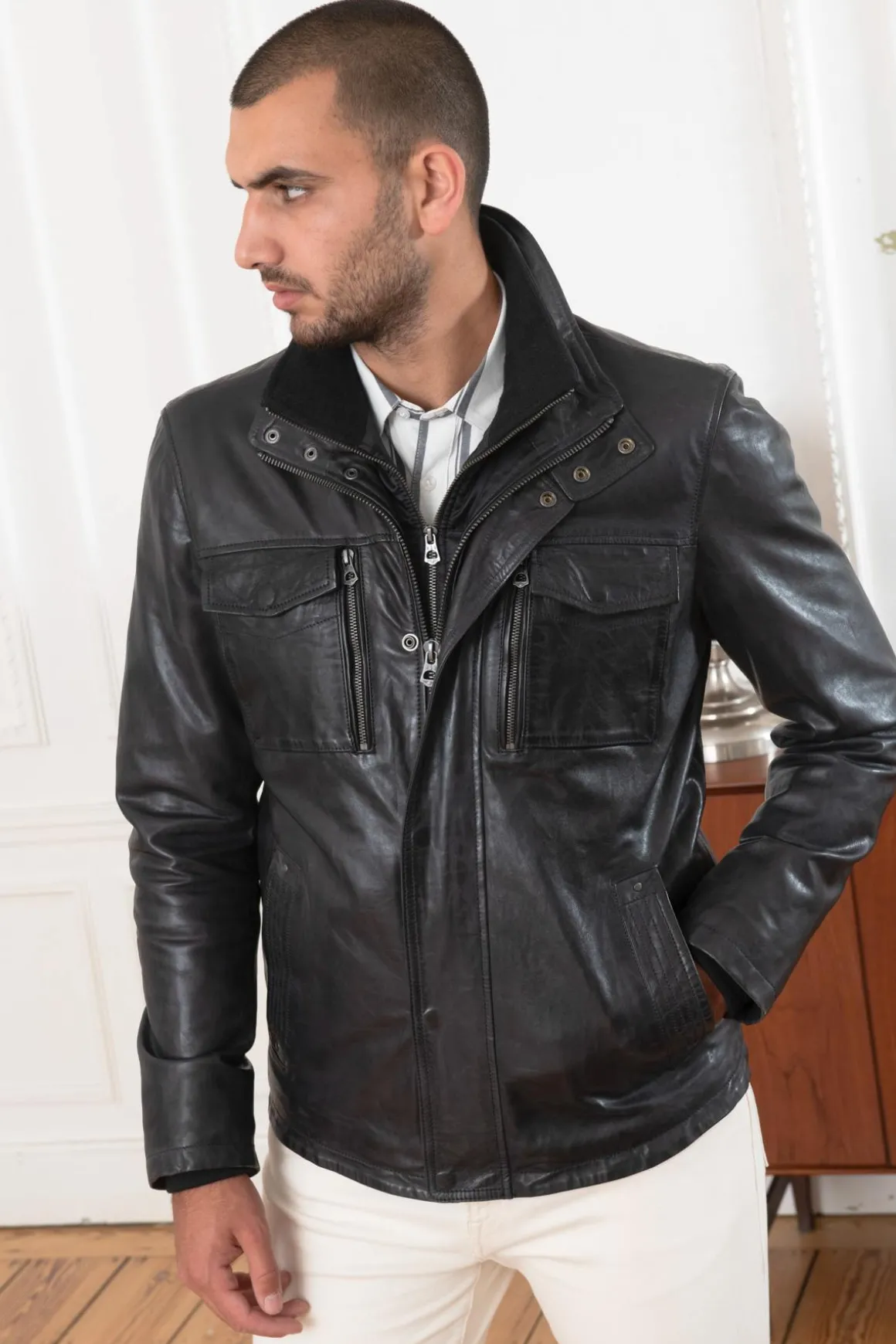 Veste Homme Daytona Anderson Ic Sheep Tiger Midnight Blue