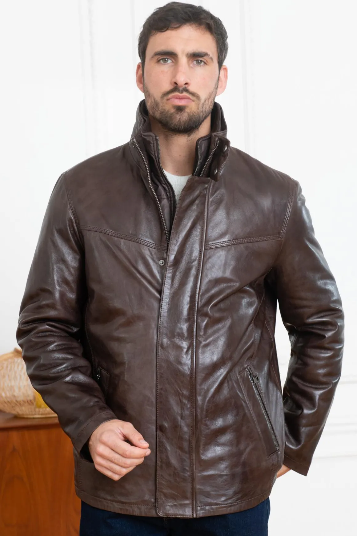 Veste Homme Daytona Darwin Ic Lamb Zenith Brown