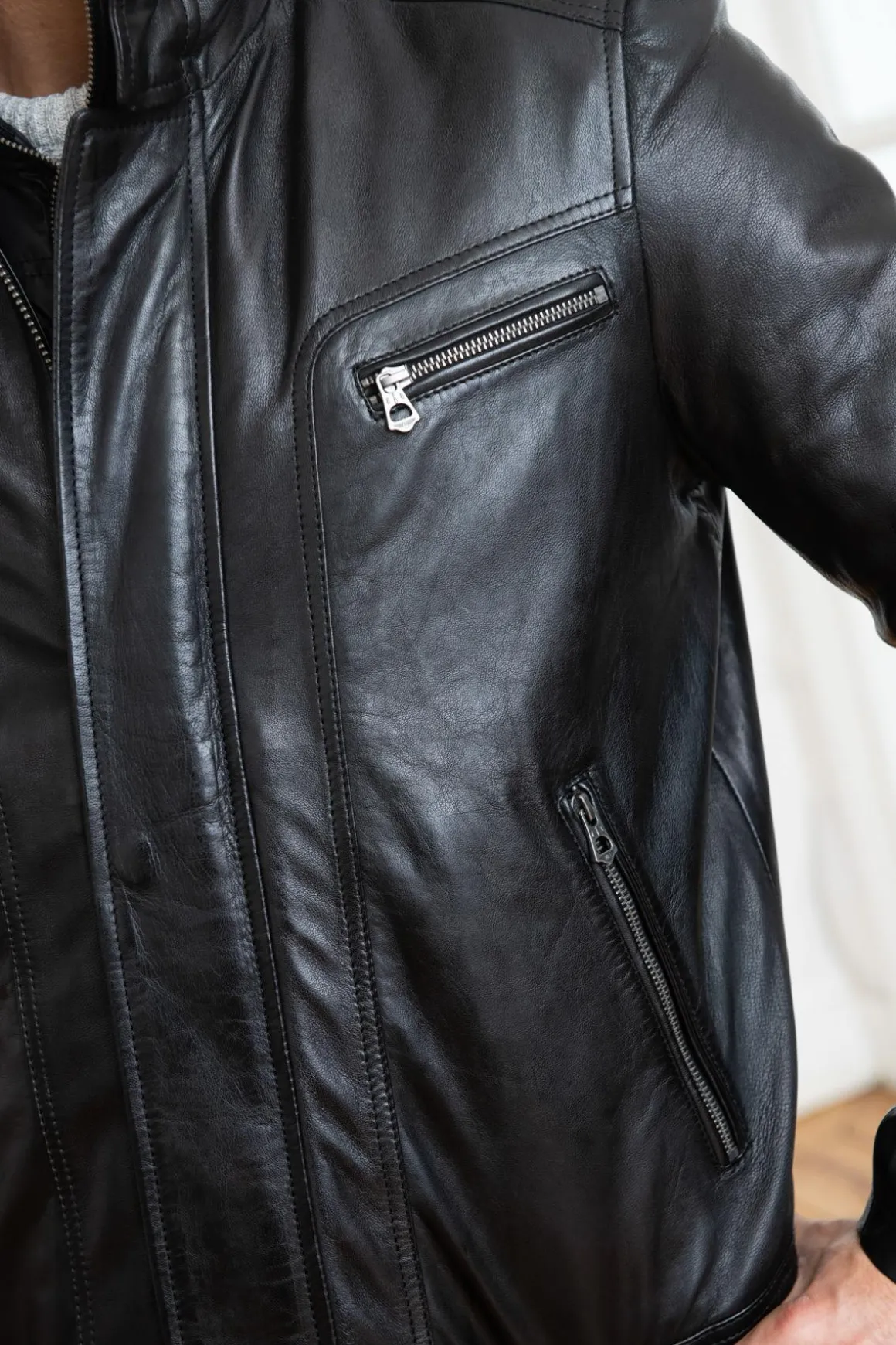 Veste Homme Daytona Falconero Ic Sheep Manila Black