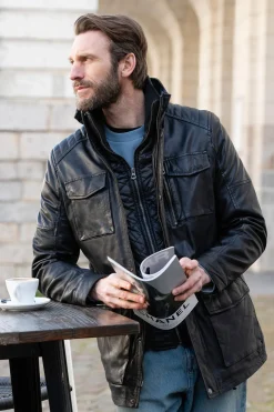 Veste Homme Daytona Rodeo+Ic Lamb Paolo Black