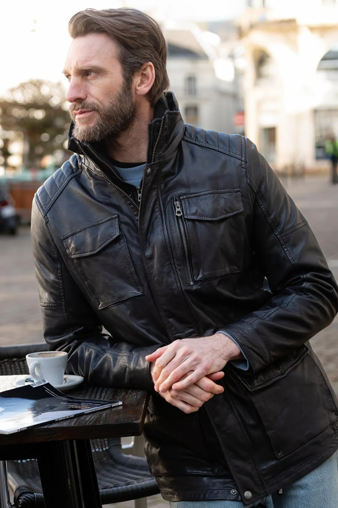 Veste Homme Daytona Rodeo+Ic Lamb Paolo Black