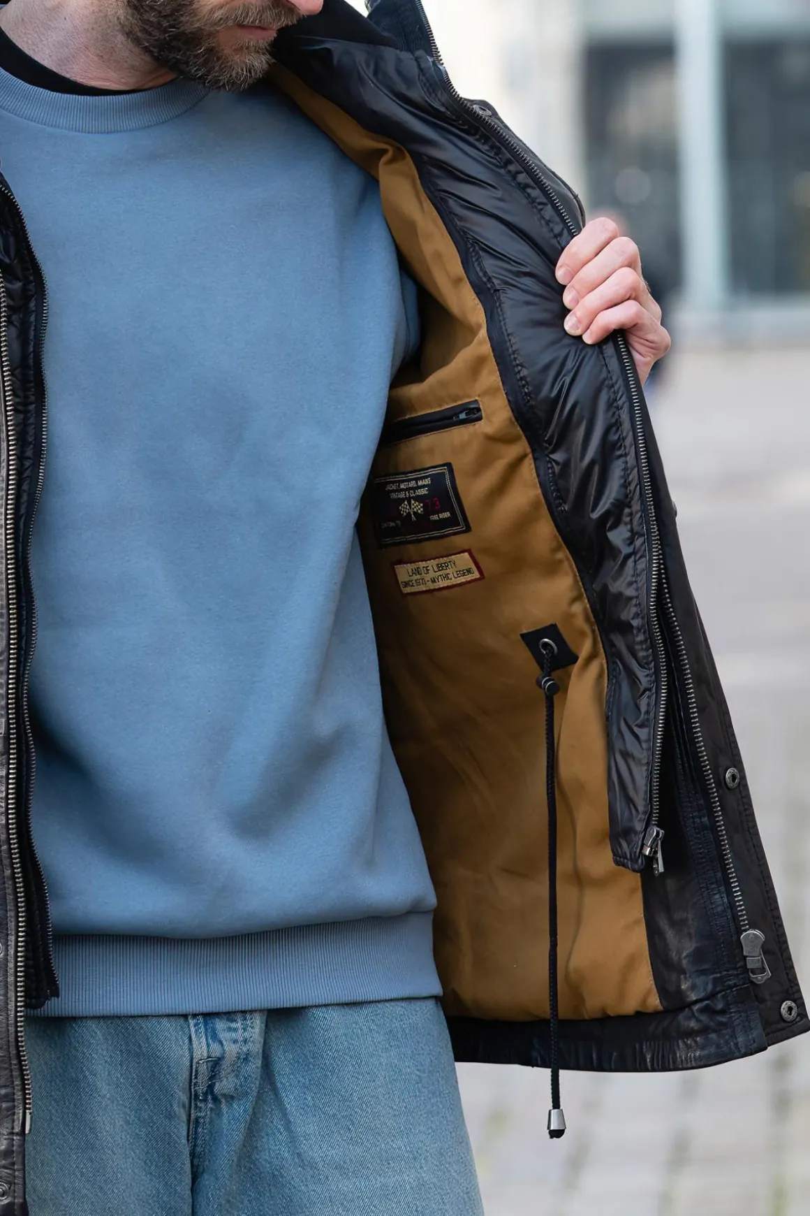 Veste Homme Daytona Rodeo+Ic Lamb Paolo Black