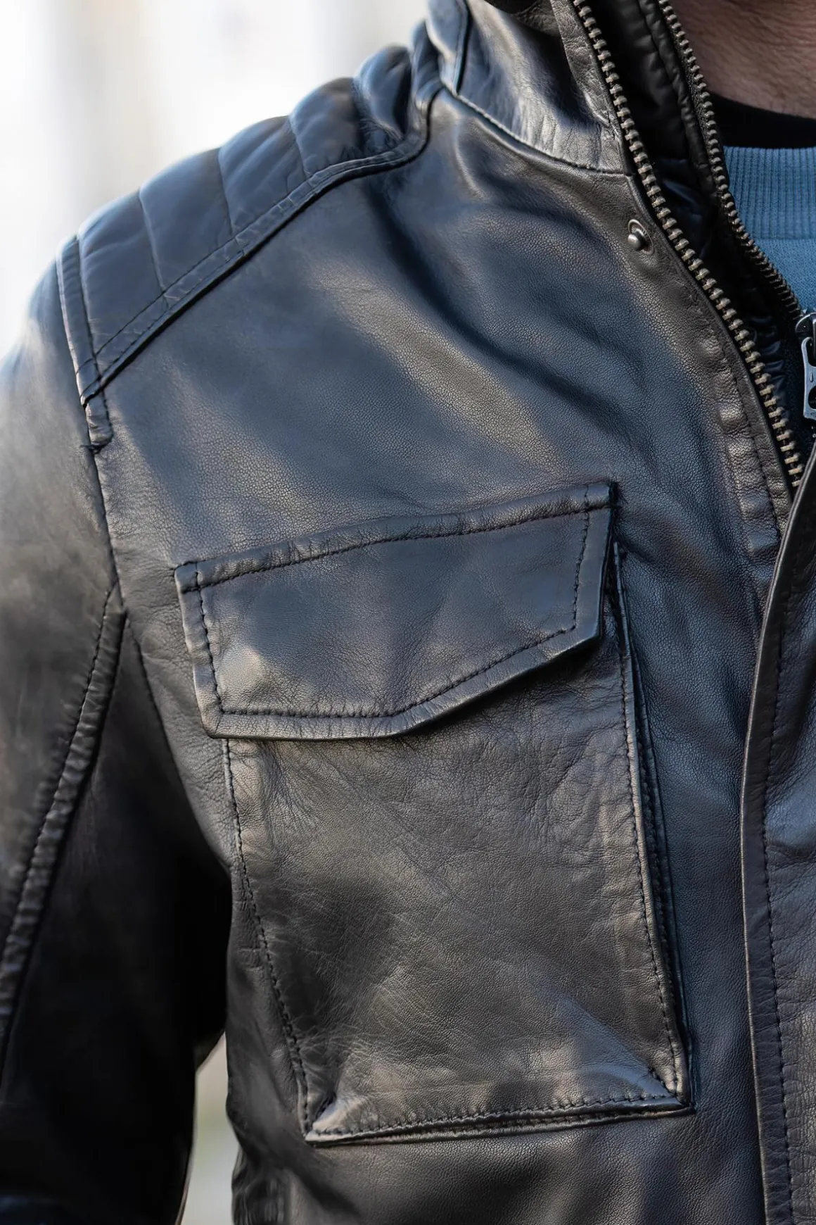 Veste Homme Daytona Rodeo+Ic Lamb Paolo Black