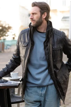 Veste Homme Daytona Rodeo+Ic Lamb Paolo Black