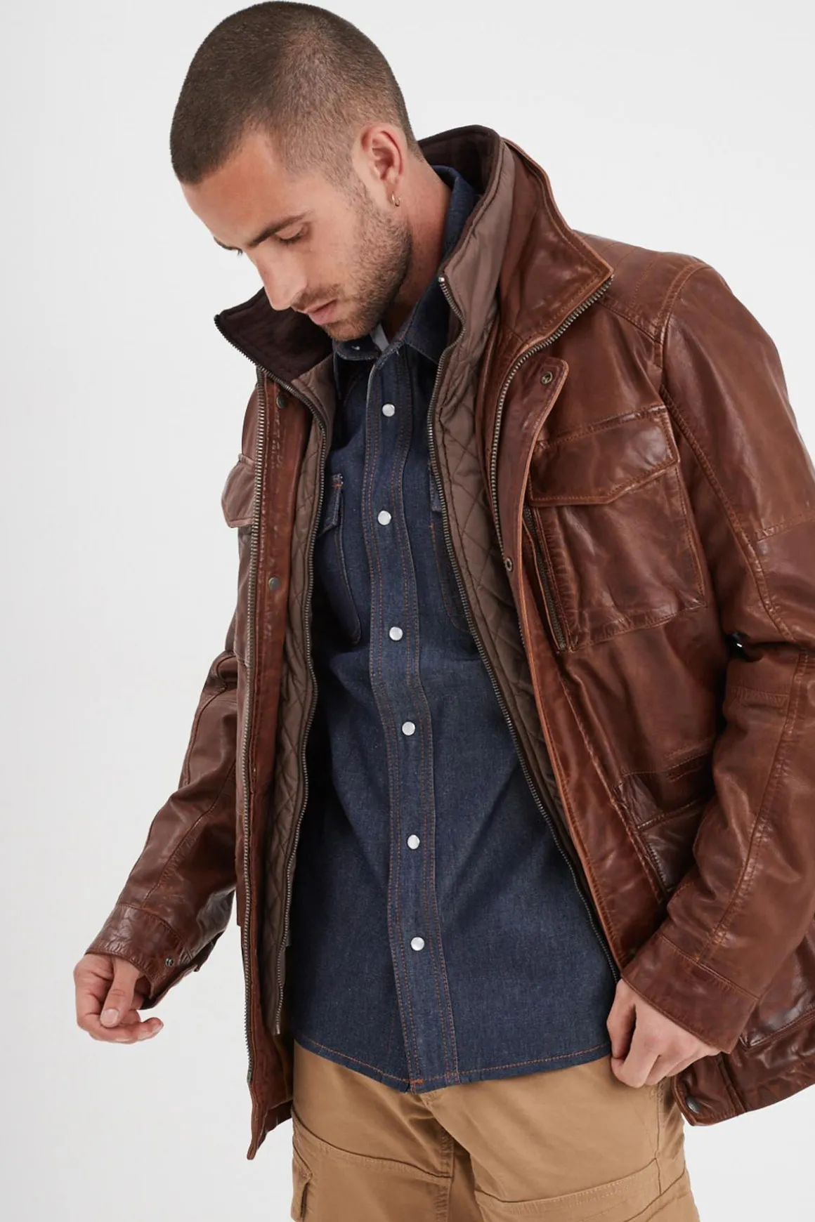 Veste Homme Daytona Rodeo+Ic Sheep Tiger Bison