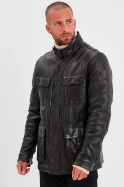 Veste Homme Daytona Salemi Lamb Ermis Black