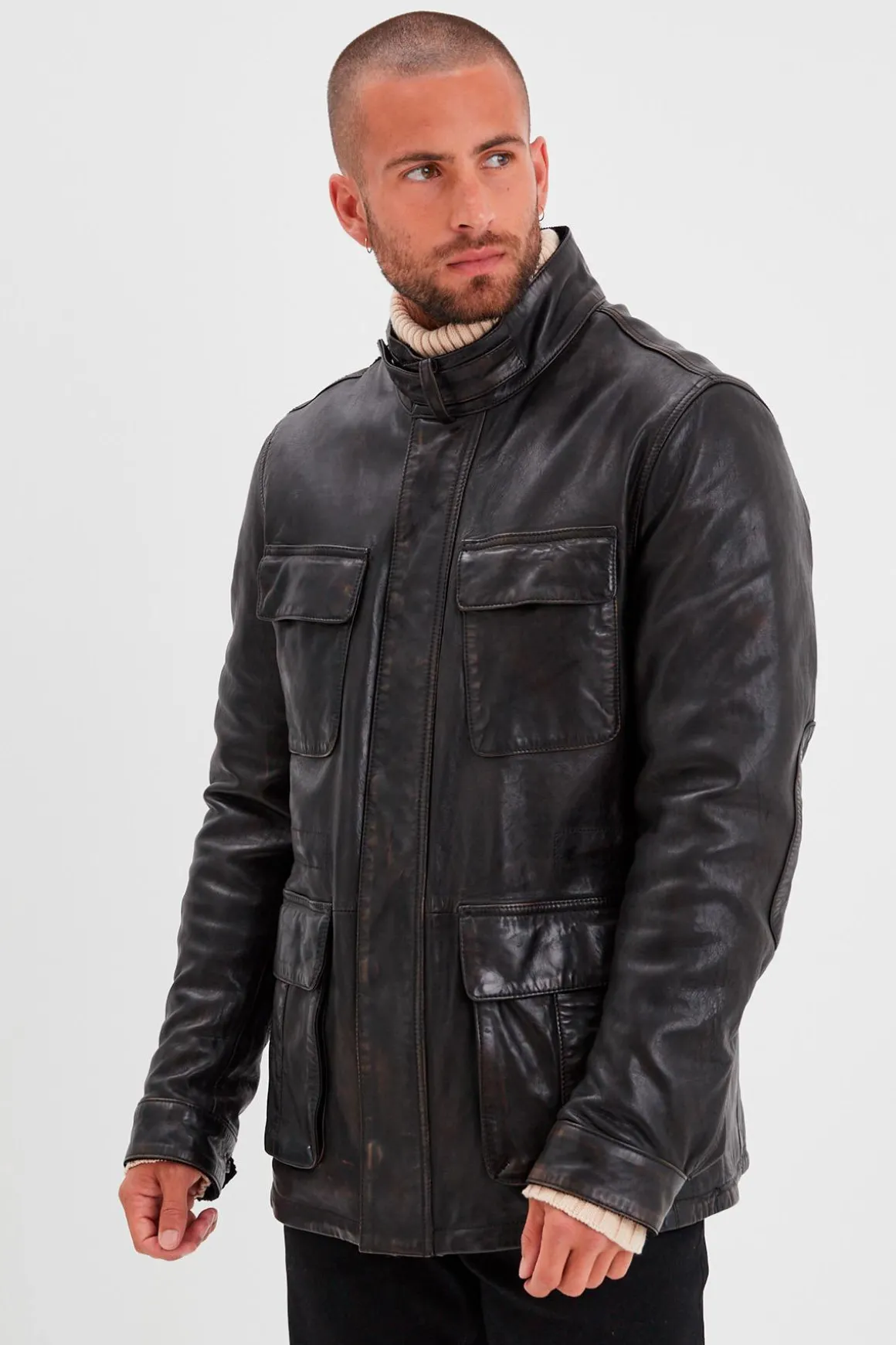 Veste Homme Daytona Salemi Lamb Ermis Black