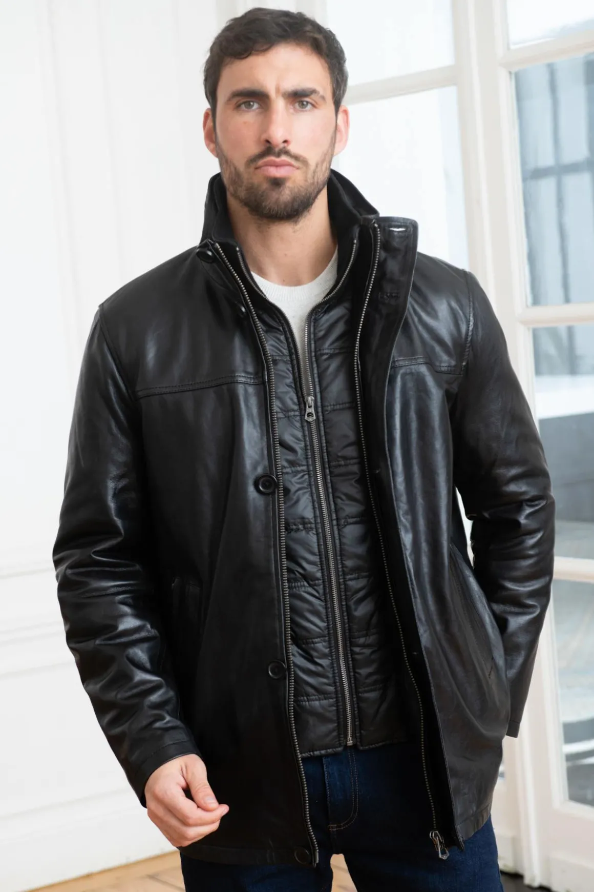 Veste Homme Daytona Tyler Ic Lamb Zenith H23 Black