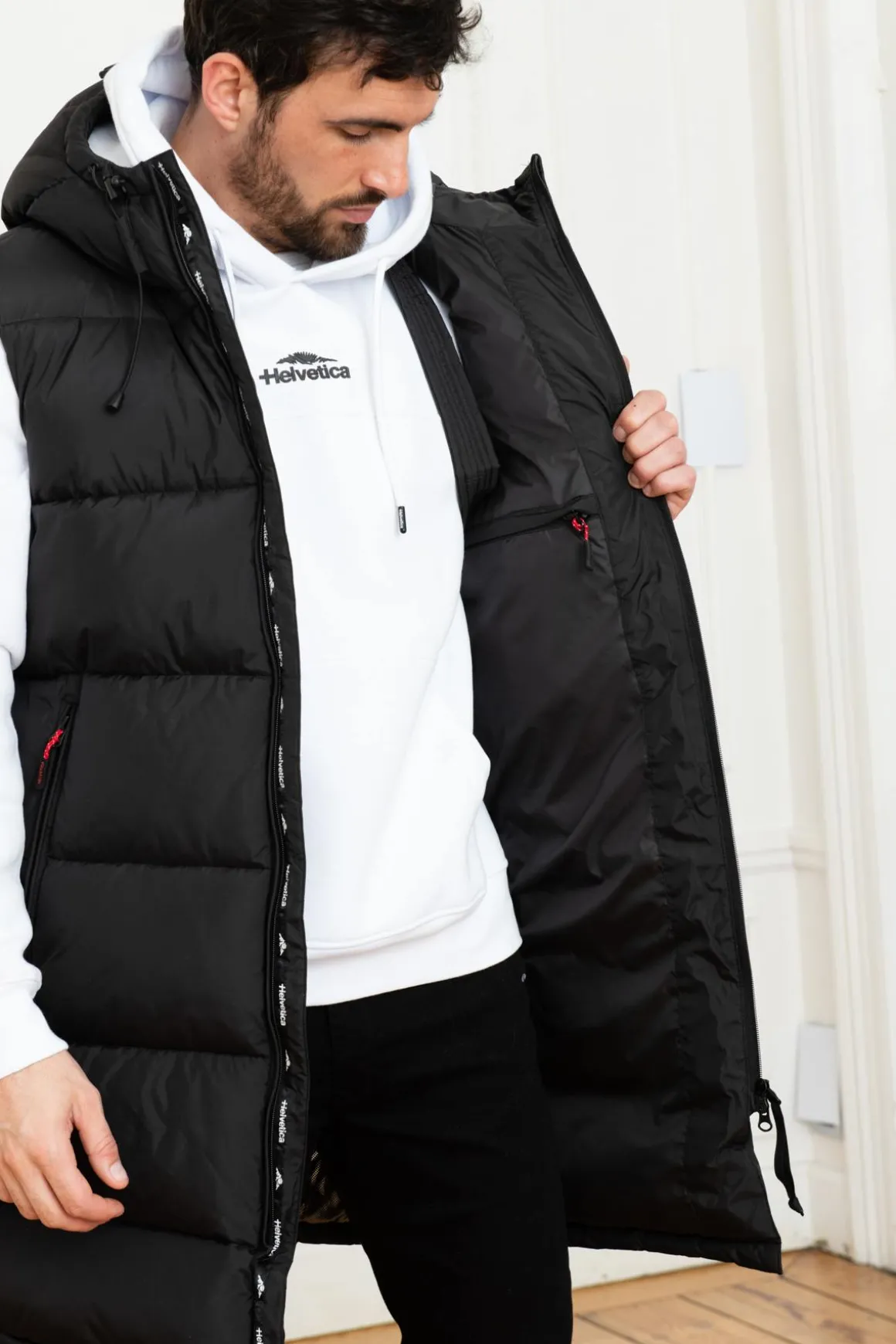 Veste Homme Helvetica Mountain Pioneers Geneve Black