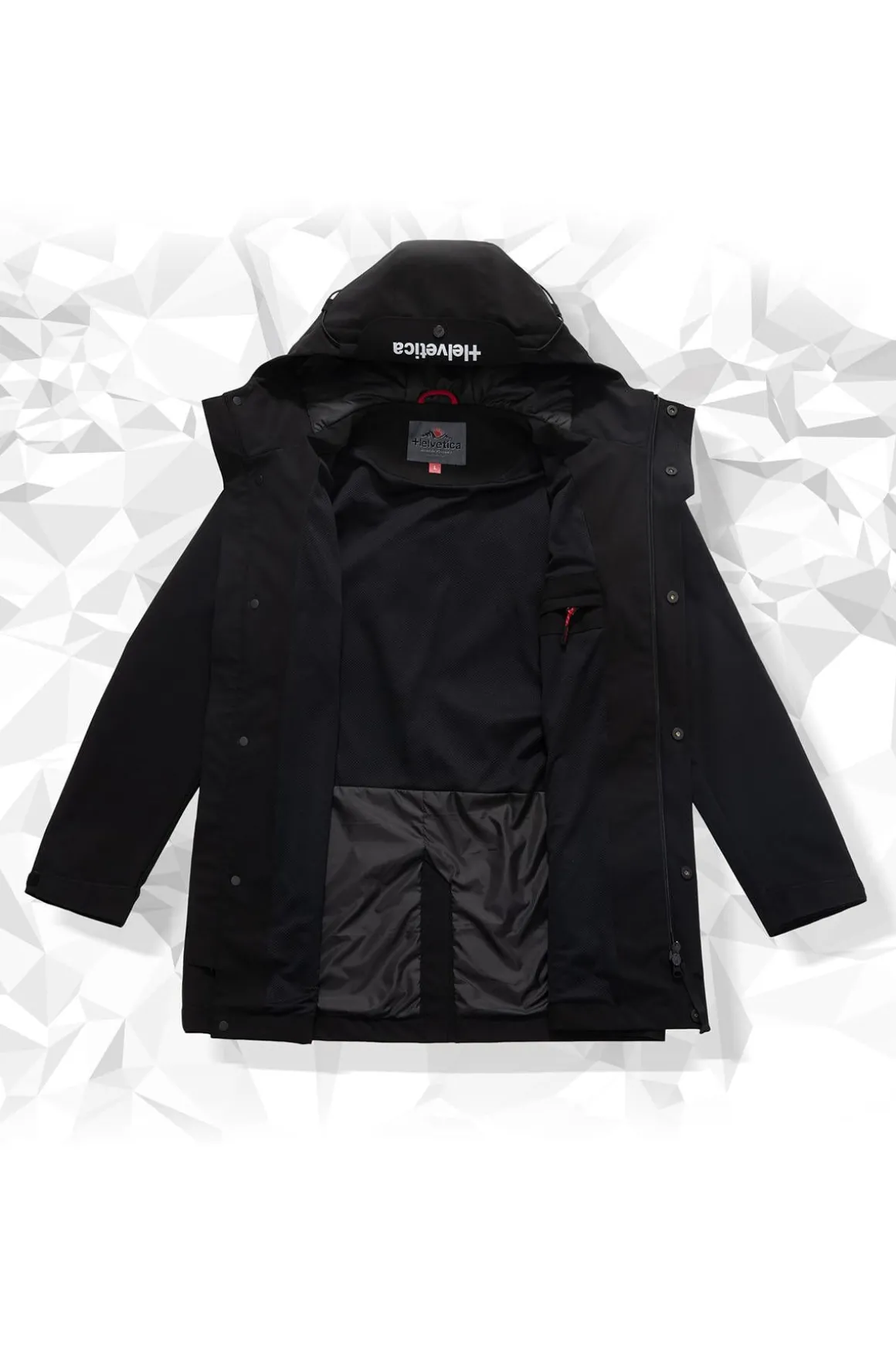 Veste Homme Helvetica Mountain Pioneers Bolton Black