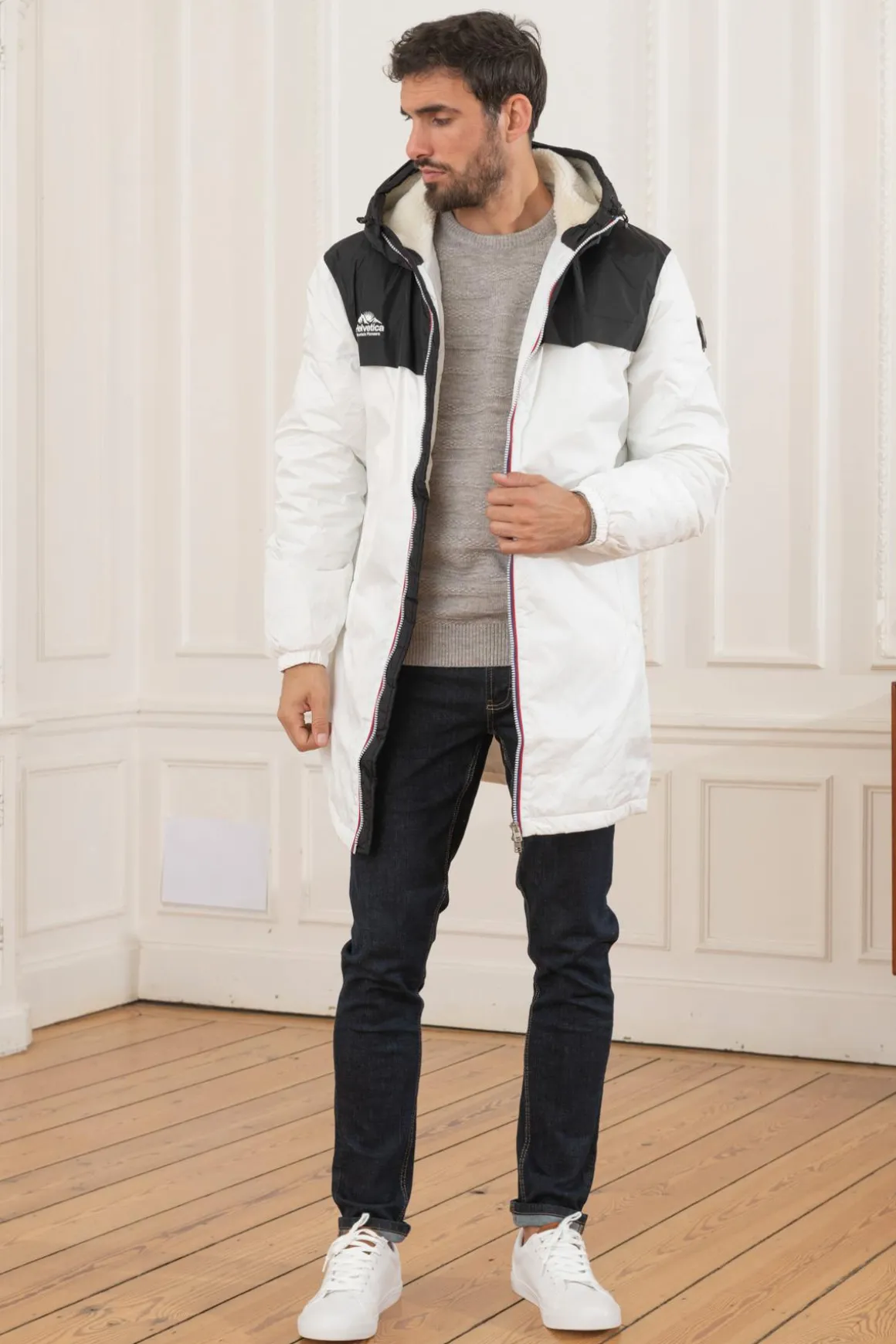 Veste Homme Helvetica Mountain Pioneers Seth White