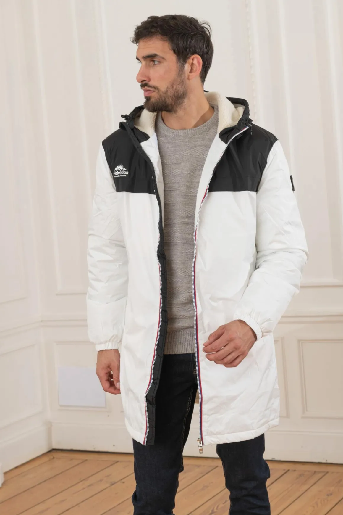 Veste Homme Helvetica Mountain Pioneers Seth White