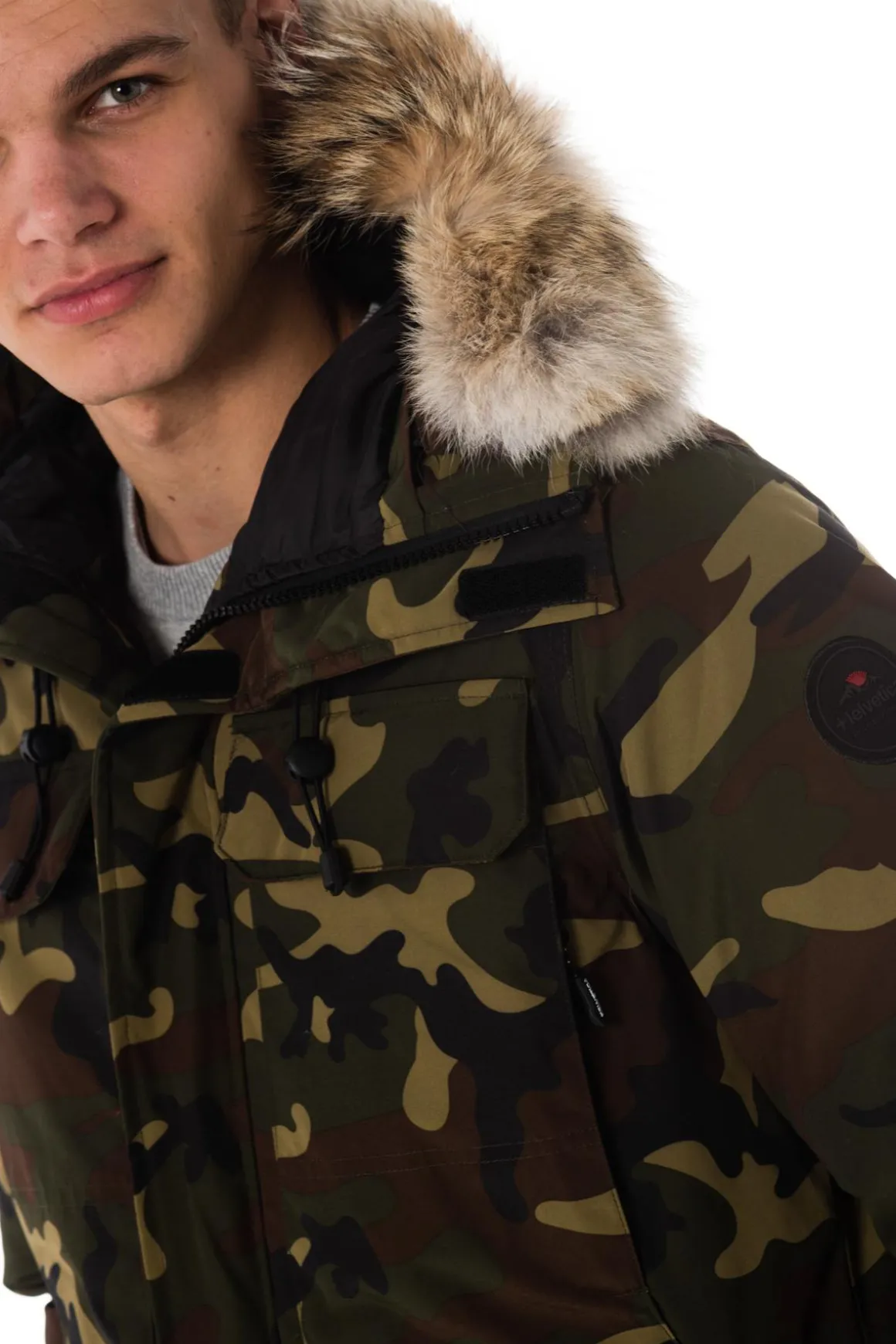 Veste Homme Helvetica Mountain Pioneers Xtrem Coyote Edition Camo Green
