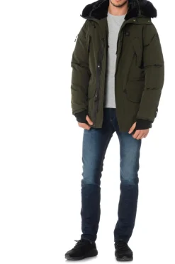 Veste Homme Helvetica Mountain Pioneers Expedition Men Ewarm Dark Edition Kaki