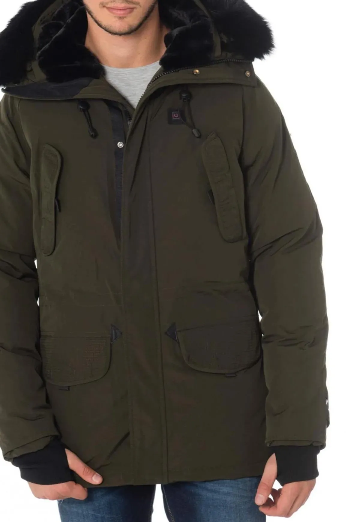 Veste Homme Helvetica Mountain Pioneers Expedition Men Ewarm Dark Edition Kaki