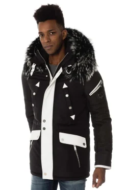Veste Homme Horspist Boss Noir Blanc Col Silver