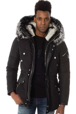 Veste Homme Horspist Boss Rex Noir Col Silver