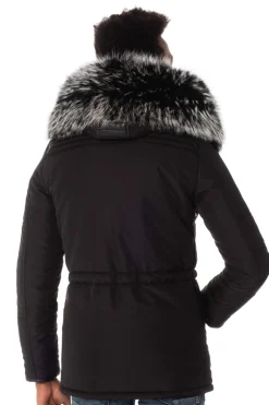 Veste Homme Horspist Boss Rex Noir Col Silver