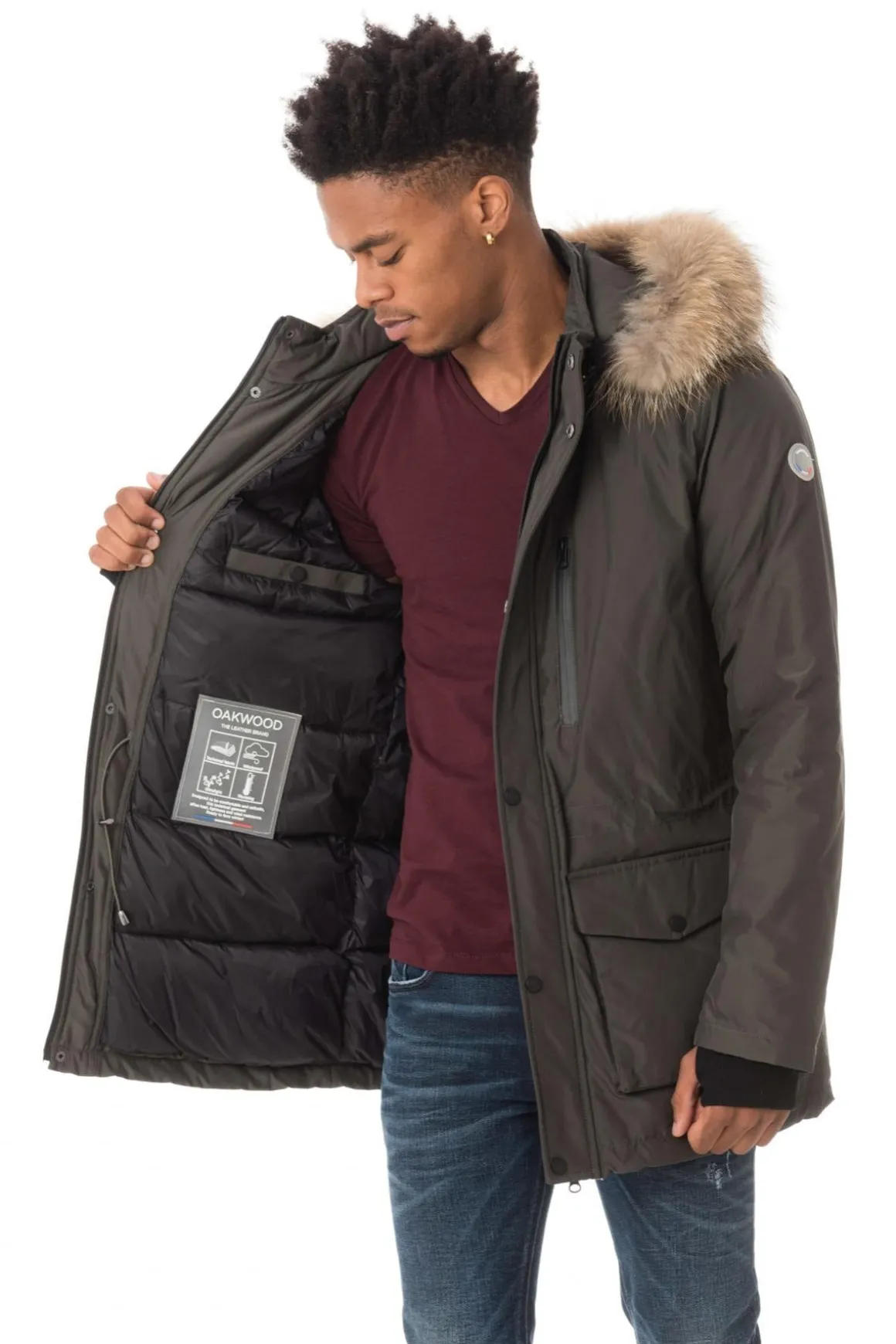 Veste Homme Oakwood Bobsleg Kaki Fonce 626