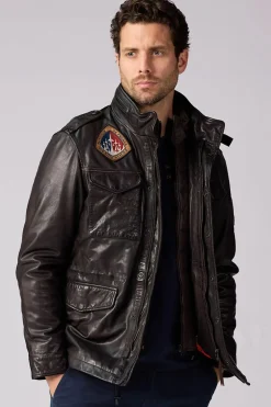 Veste Homme Patrouille De France Battle Dity Dark Brown