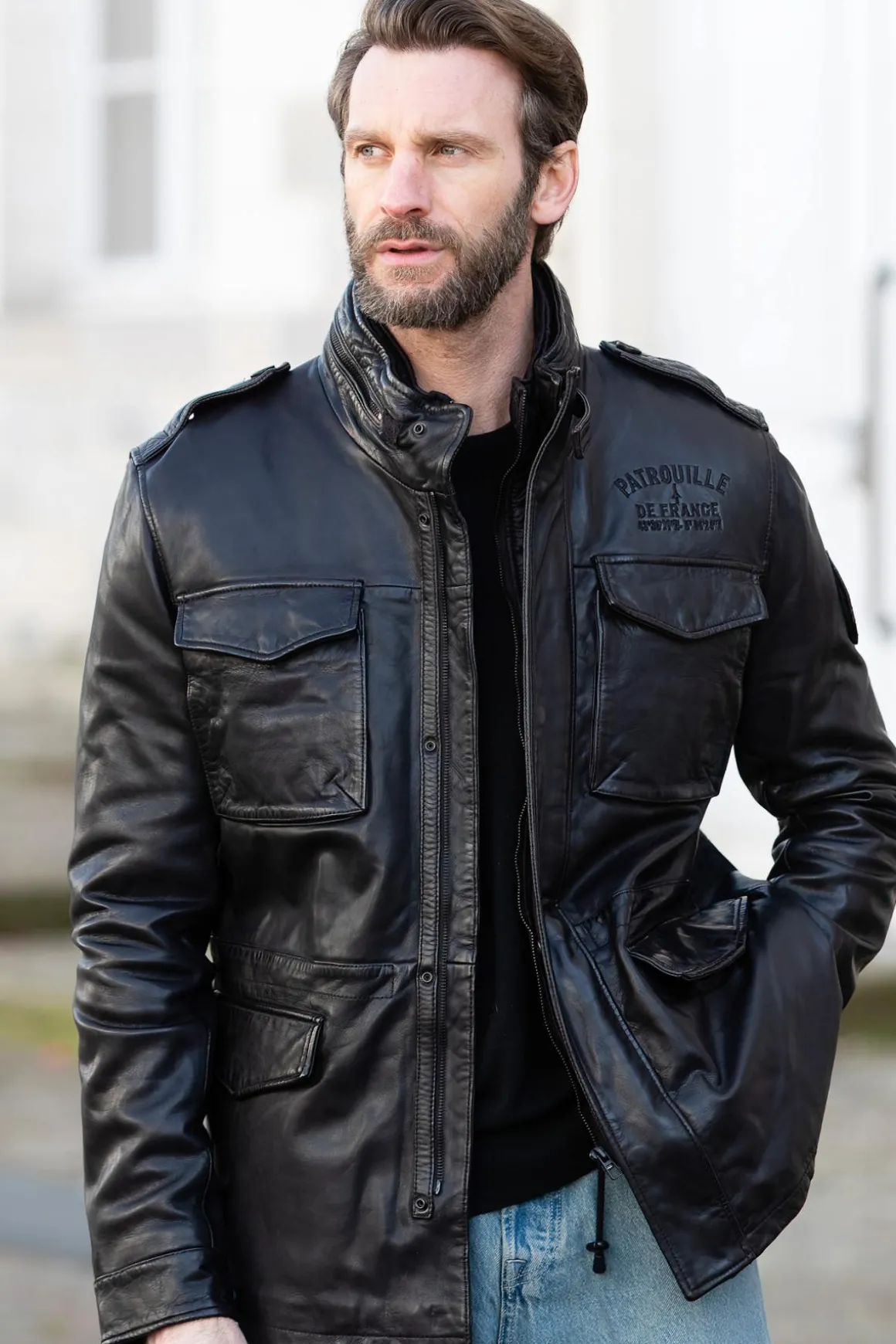 Veste Homme Patrouille De France Sergent Dity Brown