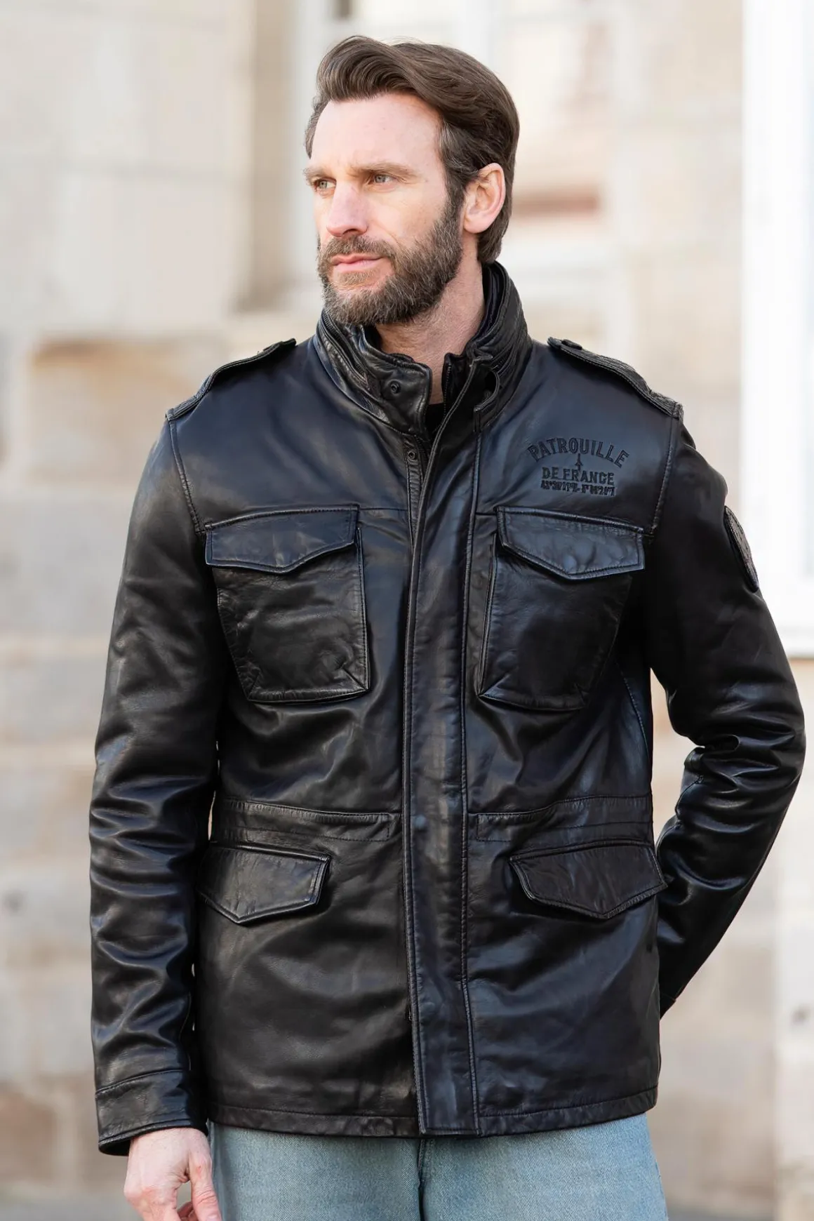 Veste Homme Patrouille De France Sergent Dity Brown