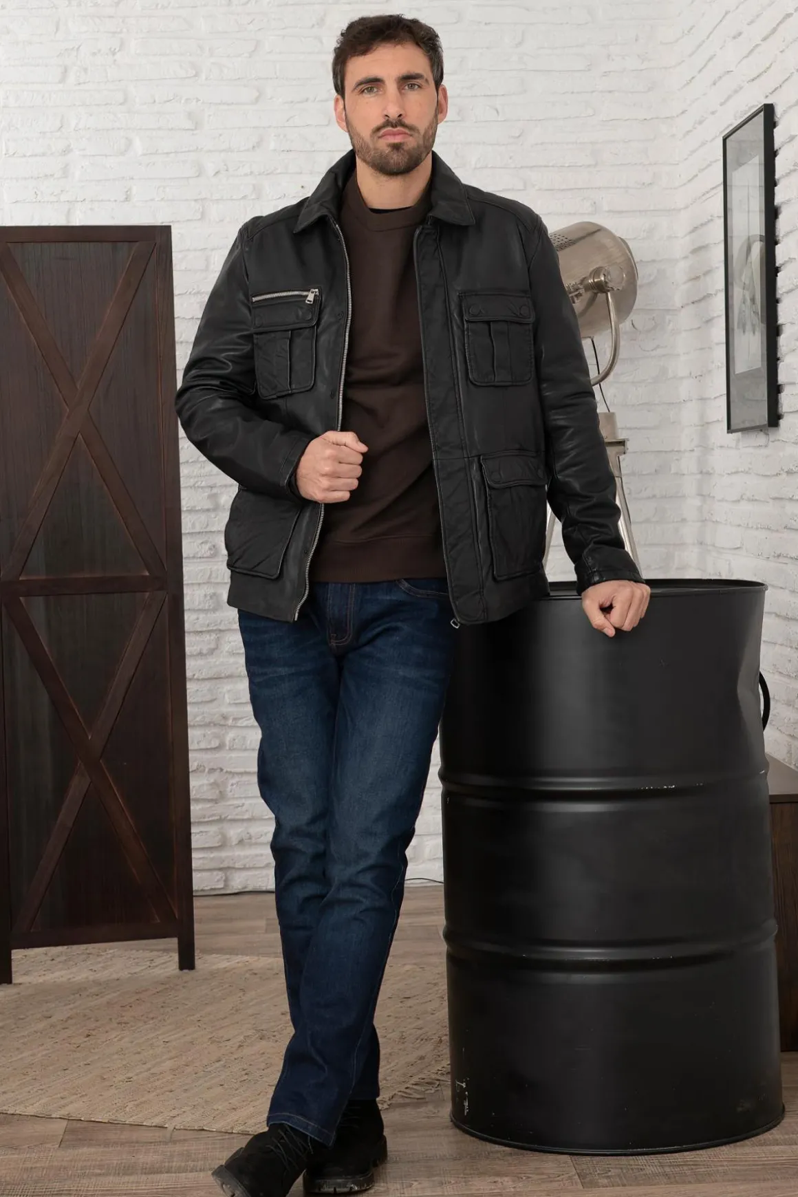 Veste Homme Redskins Whisky Roadster Black