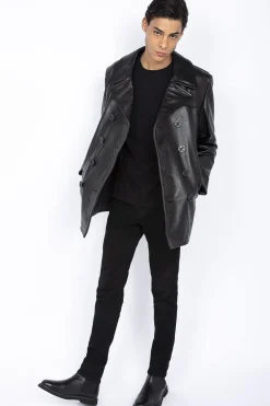 Veste Homme Schott Caban Cuir 140