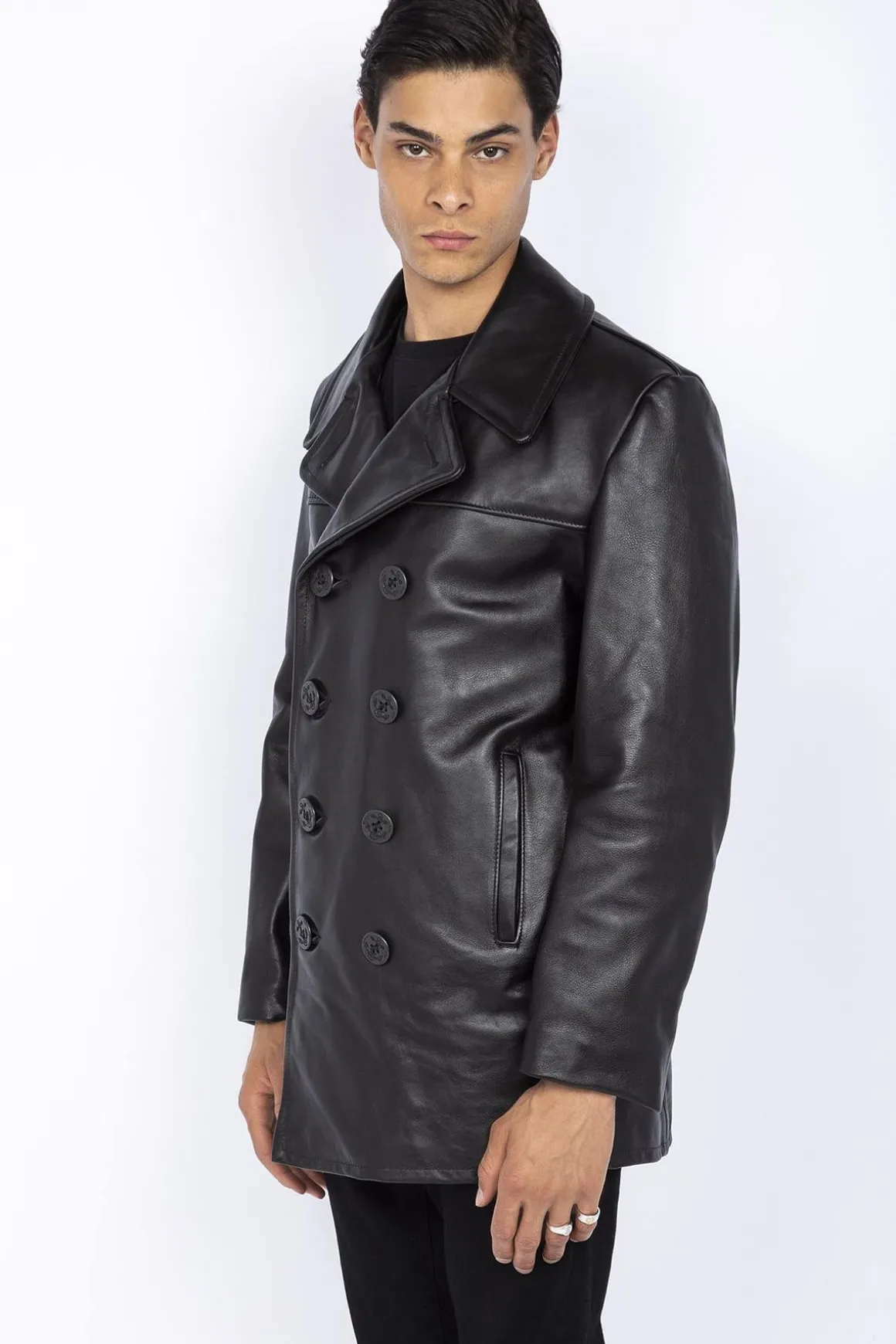 Veste Homme Schott Caban Cuir 140
