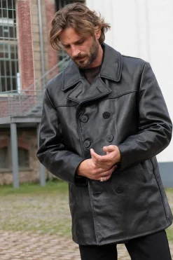 Veste Homme Schott Caban Cuir 140